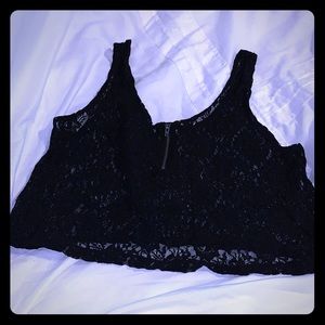 Lace crop top